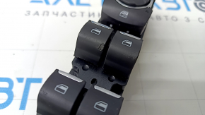Front left window lift control Ford Fusion mk5 13-20 black with chrome, 4 auto, paint swelled