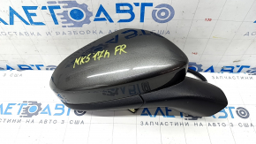 Side mirror right Ford Fusion mk5 13-20 3 pins, graphite, scratches on glass