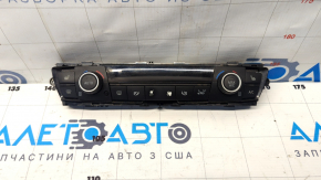Climate control BMW 3 F30 12-14 for heating, black, worn buttons, scratch, broken chip