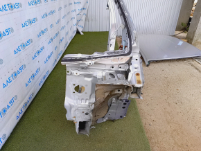 Front left quarter Toyota Prius 50 16- silver with center pillar, without sidewall, butt, dented, sawed off