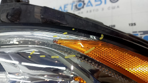 Front right headlight complete Ford Fusion mk5 17-20 halogen, with DRL, sand, scratches