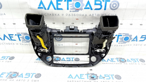 Front panel trim with central air deflectors Hyundai Tucson 16-18 for small display