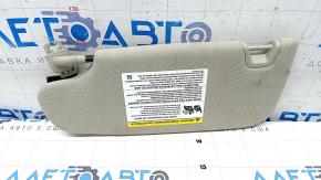 Right visor Ford Fusion mk5 17-20 light gray, without hook, with backlight, without plug, for cleaning