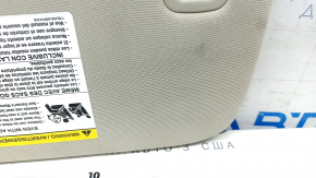 Right visor Ford Fusion mk5 17-20 light gray, without hook, with backlight, without plug, for cleaning