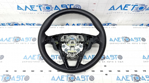 Bare steering wheel Ford Fusion mk5 13-20 rubber black, scuffs, torn fasteners