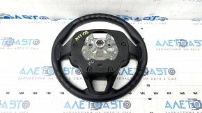 Bare steering wheel Ford Fusion mk5 13-20 rubber black, scuffs, torn fasteners