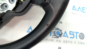 Bare steering wheel Ford Fusion mk5 13-20 rubber black, scuffs, torn fasteners
