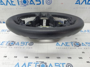 Bare steering wheel Ford Fusion mk5 13-20 rubber black, scuffs, torn fasteners