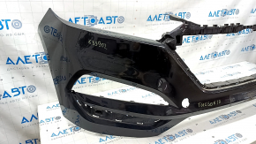 Front bumper bare Hyundai Tucson 16-18 black, cracks in fasteners