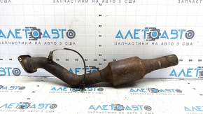 Intake pipe with catalytic converter Jeep Compass 11-16 2.0, 2.4 type 2, edges on lambda are licked
