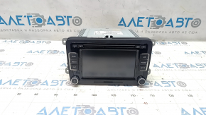 Tape recorder monitor radio VW Jetta 11-18 USA hybrid 6 buttons, scratches