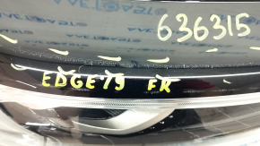 Front right headlight complete Ford Edge 19- BI-LED, sand, scratches, chips