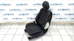 Driver's seat Ford Mustang mk6 15- without airbag, electric + mechanical, coupe, black, cloth, shot, for dry cleaning