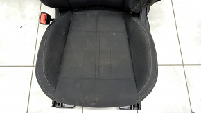 Driver's seat Ford Mustang mk6 15- without airbag, electric + mechanical, coupe, black, cloth, shot, for dry cleaning