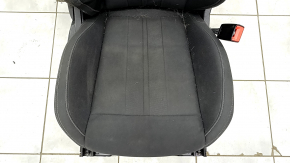 Passenger seat Ford Mustang mk6 15- without airbag, electric + mechanical, coupe, black, cloth, shot, for dry cleaning