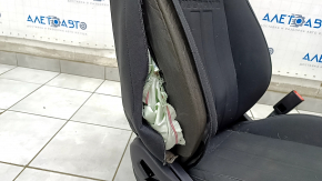 Passenger seat Ford Mustang mk6 15- without airbag, electric + mechanical, coupe, black, cloth, shot, for dry cleaning