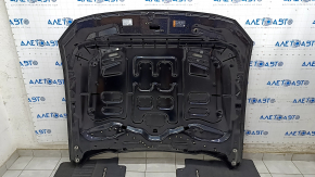 Naked hood Ford Mustang mk6 18-rest for air ducts, aluminum, black G1, butts