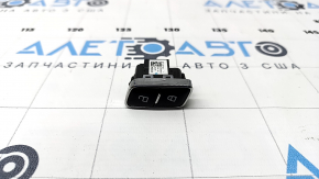 Front Left Door Lock Button Ford Mustang mk6 15 - Black with Chrome