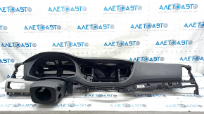 Dashboard front panel with AIRBAG Hyundai Tucson 16-18 black without speaker, gray overlay