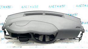 Dashboard front panel with AIRBAG Hyundai Tucson 16-18 black without speaker, gray overlay