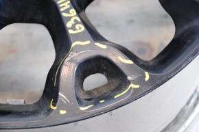 Wheel disk R17x7J Fiat 500L 14-type 1, black, scratches