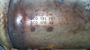 Intake pipe with catalytic converter VW Jetta 13-16 USA 1.4T hybrid edges on lambdas are torn off