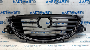 Radiator grill grill Mazda CX-9 16- without emblem, with chrome inserts, under the podium OEM