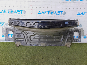 Rear panel VW Passat b8 16-19 2 parts, drilled, black