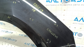 Front right wing Ford Edge 15- black UM, painted 0.25-0.3