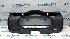 Jeep Compass 11-16 black trunk door trim for speakers, scratch, plastic turned white