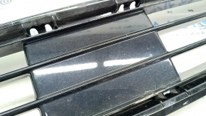 Lower grille front bumper Ford Edge 19- SEL, Titanium for engine heating, black gloss, sand