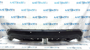 Rear bumper lip Ford Edge 19 - for parking sensors, without towing hook, for towbar, black