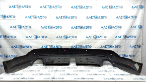 Rear bumper lip Ford Edge 19 - for parking sensors, without towing hook, for towbar, black