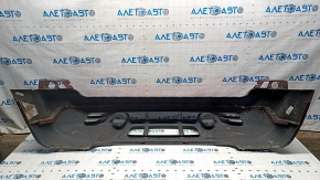 Front bumper bare 2 parts Jeep Patriot 11-17 red PRP, crack, worn