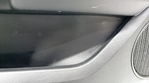 Door trim card front left Ford Mustang mk6 15- black, insert black cloth, armrest leather black, scratches, plastic turned white, broken, broken fastening