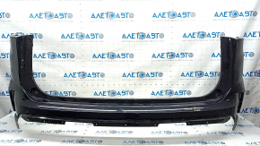 Rear bumper bare Ford Edge 19 - for parking sensors, black