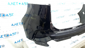 Rear bumper bare Ford Edge 19 - for parking sensors, black