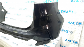 Rear bumper bare Ford Edge 19 - for parking sensors, black