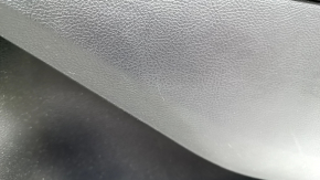 Door trim card rear right Ford Edge 19-23 black Titanium, insert and armrest black leather, white stitching, scratch