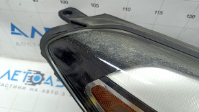 Headlight front right bare Hyundai Tucson 16-18 halogen, with mount and overlay, for polishing, cobweb