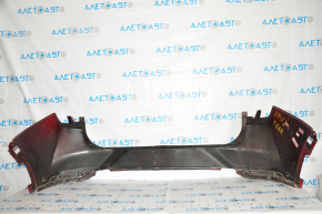 Rear bumper bare Ford Mustang Mach-E 21-23 red D4, for parking sensors