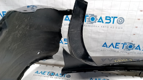 Rear bumper bare Ford Fusion mk5 13-18 black G1, for 4 parking sensors, torn, for spare parts