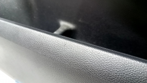 Door trim card front right Ford Edge 19-23 black Titanium, insert and armrest black leather, white stitching, for Bang & Olufsen music, scratch
