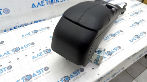 Central console armrest and cup holders Ford Mustang mk6 15- assembled leather black, scratches