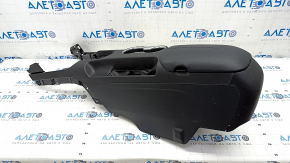 Central console armrest and cup holders Ford Mustang mk6 15- assembled leather black, scratches