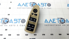 Front left window lift control BMW 3 F30 12-18 for automatic folding, with beige trim, scratches