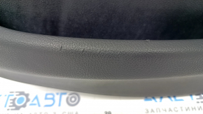 Door trim card rear right BMW 3 F30 12-18 black, wood trim, beige leather insert, with gray molding and backlight, scratches