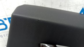 Door trim card rear right BMW 3 F30 12-18 black, wood trim, beige leather insert, with gray molding and backlight, scratches