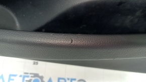 Door trim card front right BMW 3 F30 12-18 black, wood trim, beige leather insert, with gray molding and backlight, scratches