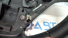 Bare steering wheel BMW 3 F30 12-18 leather black, Sport under petals without heating, worn, scratches, torn fastening